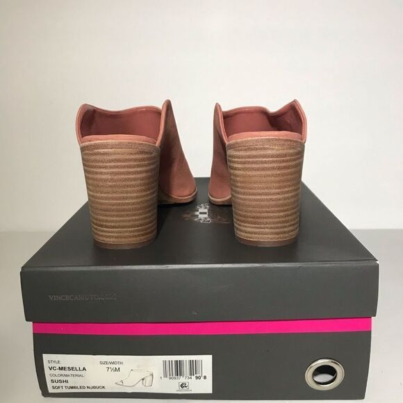 Vince Camuto Mesella Peep-Toe Mules- Sushi - Picture 3 of 6